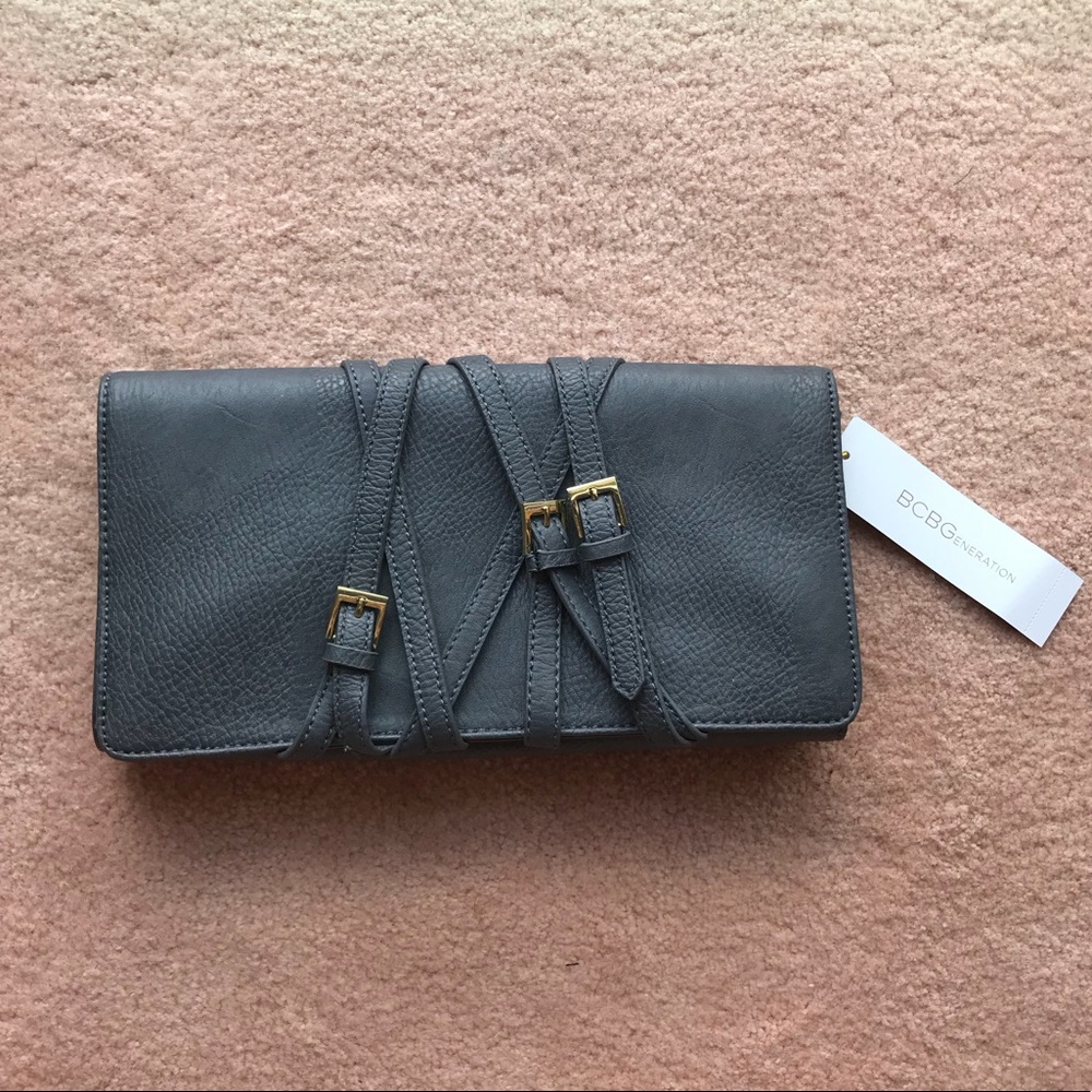 BCBGeneration Strappy Oversize Clutch Handbag